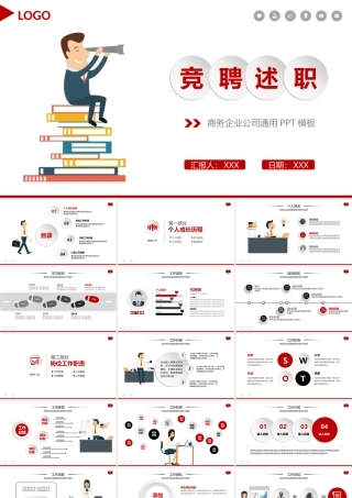 简约动画竞聘述职报告PPT模板.pptx