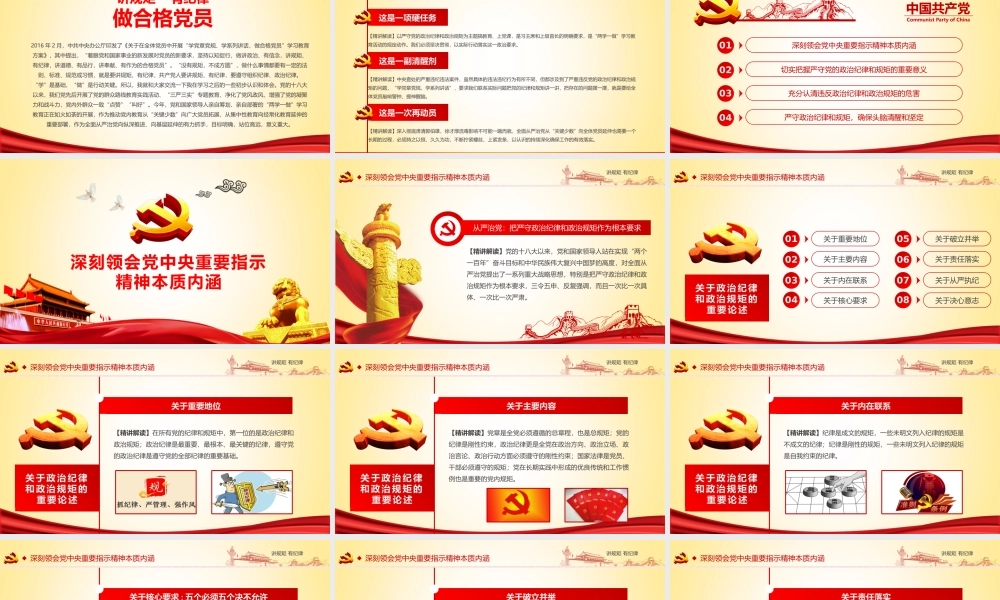 讲规矩有纪律确PPT.pptx