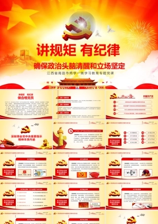 讲规矩有纪律确PPT.pptx