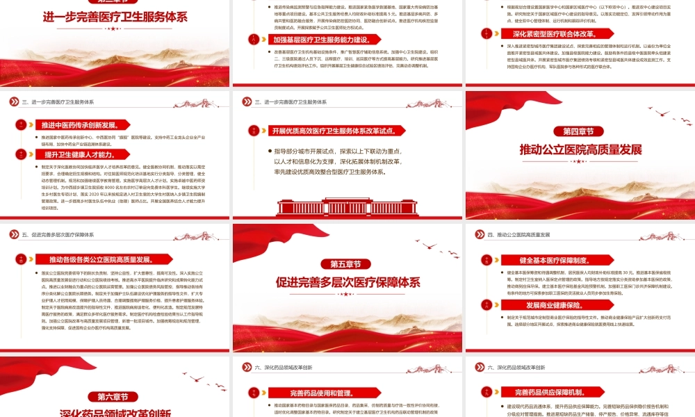 精美简洁深化医药卫生体制改革2024年重点工作任务PPT下载.pptx