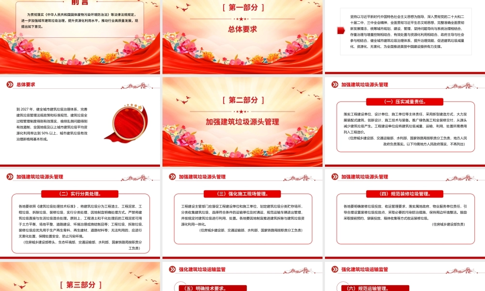 精品《关于进一步加强城市建筑垃圾治理的意见》PPT课件.pptx