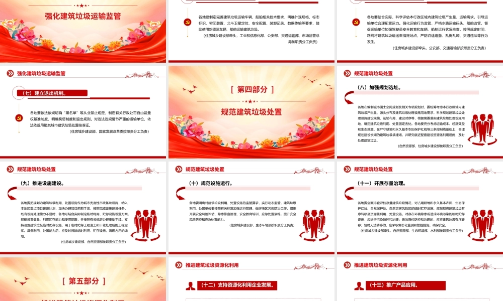 精品《关于进一步加强城市建筑垃圾治理的意见》PPT课件.pptx