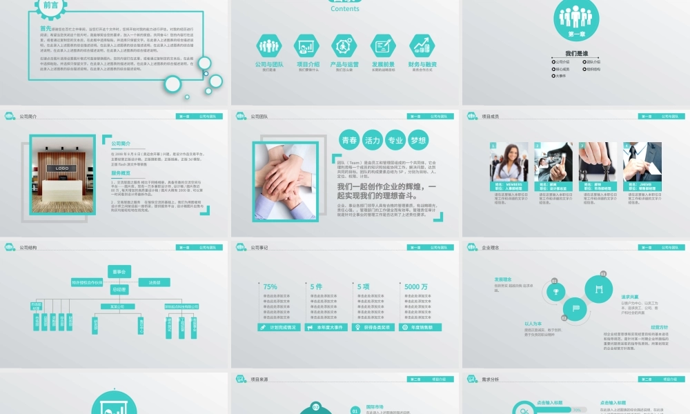 框架完整的创业计划书商业融资计划书PPT.pptx