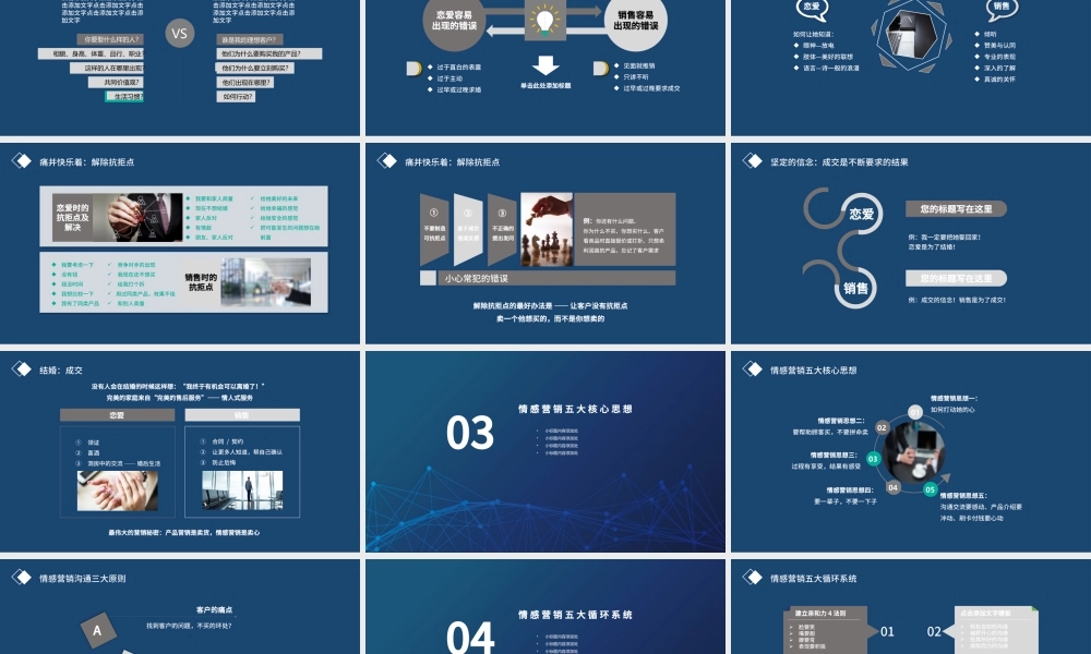 蓝色科技感情感营销培训课件PPT模板.pptx