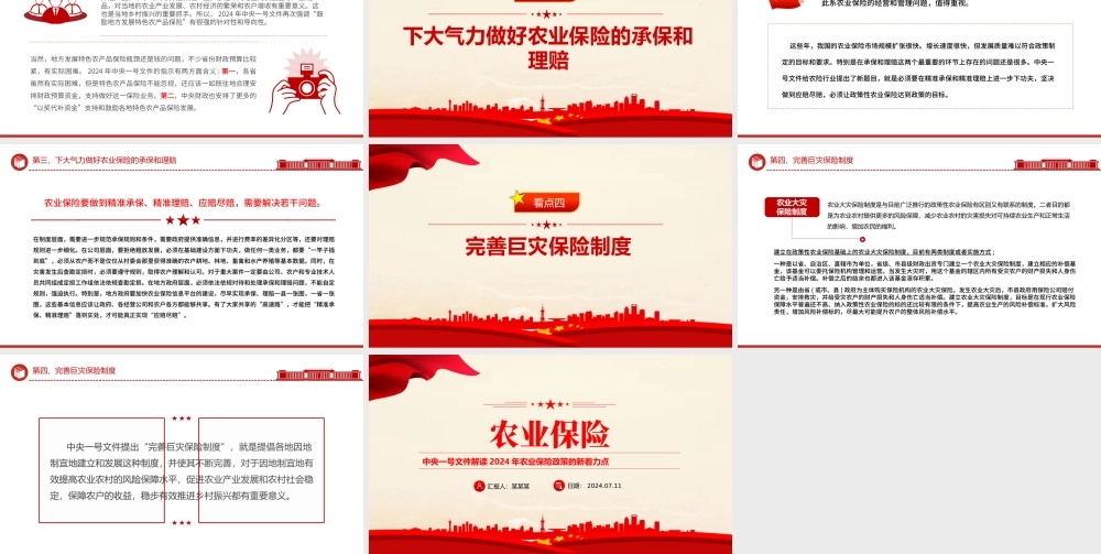 农业保险PPT解读2024年农业保险政策的新着力点课件下载.pptx