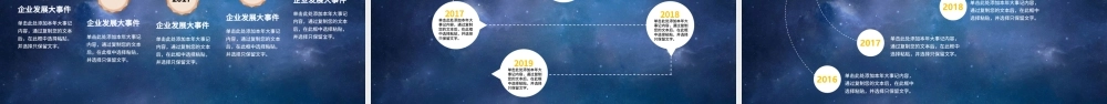 企业发展时间轴公司历程大事件PPT模板.pptx
