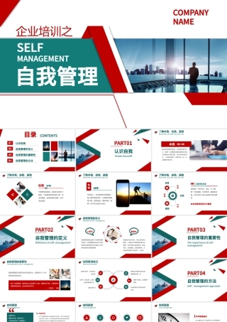 企业管理员工团队自我管理公司培训模板.pptx
