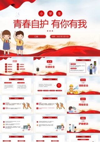 青春自护有你有我PPT中小学生青少年自护小知识班会课件.pptx