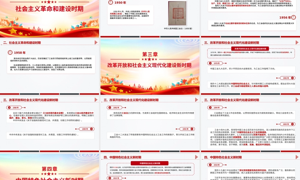 庆祝中华全国总工会成立100周年PPT回顾百年工运史汲取奋进力量课件下载.pptx
