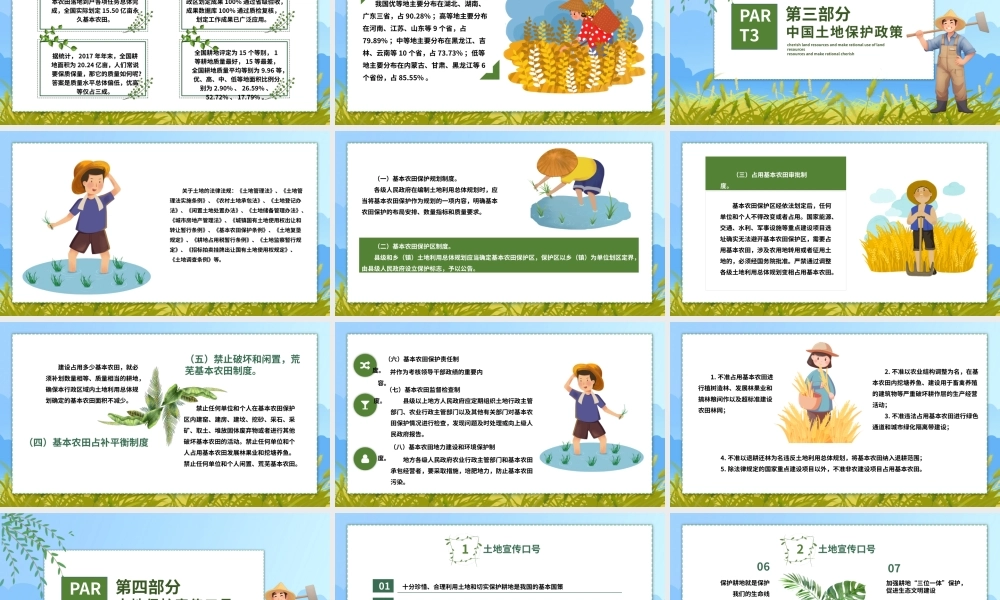 全国土地日介绍宣传PPT精美风6月25日保护耕地珍惜资源主题教育课件.pptx
