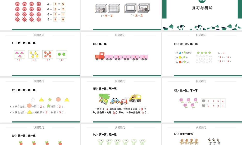 人教版小学一年级数学上册第三课第四课时：1~5的认识和加减法——0的认识和有关的加减法（含配套教案）课件PPT_.pptx