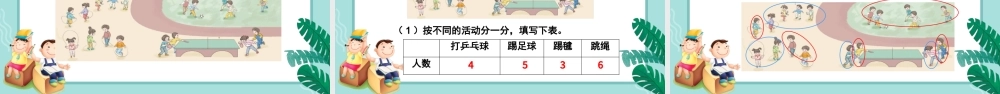 人教版小学一年级数学下册第三课：分类与整理（含配套教案）课件PPT.pptx
