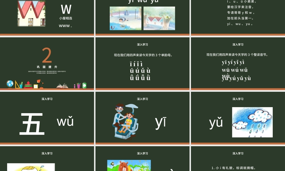 人教版小学一年级语文上册第二章汉语拼音（二）：i、u、ü（含配套教案）课件PPT.pptx