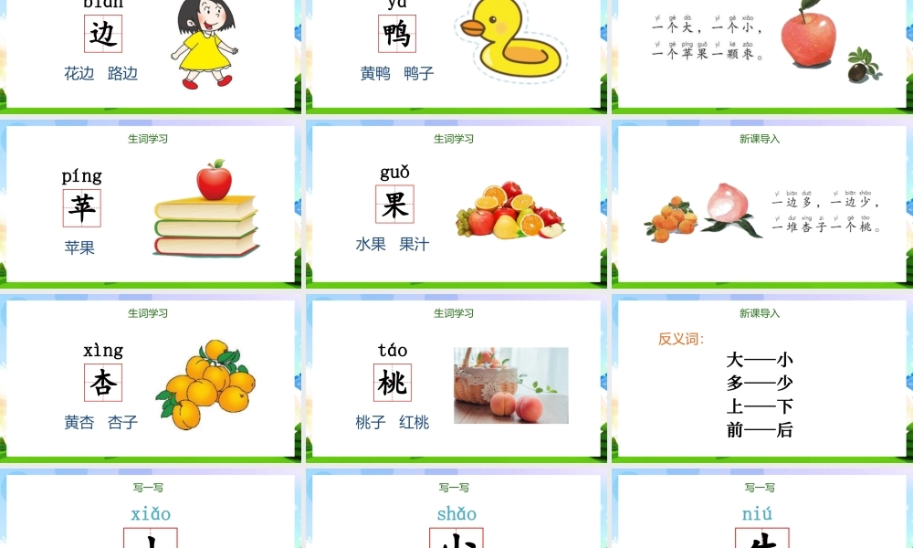人教版小学一年级语文上册第四章识字：第七课——大小多少（含配套教案）课件PPT.pptx
