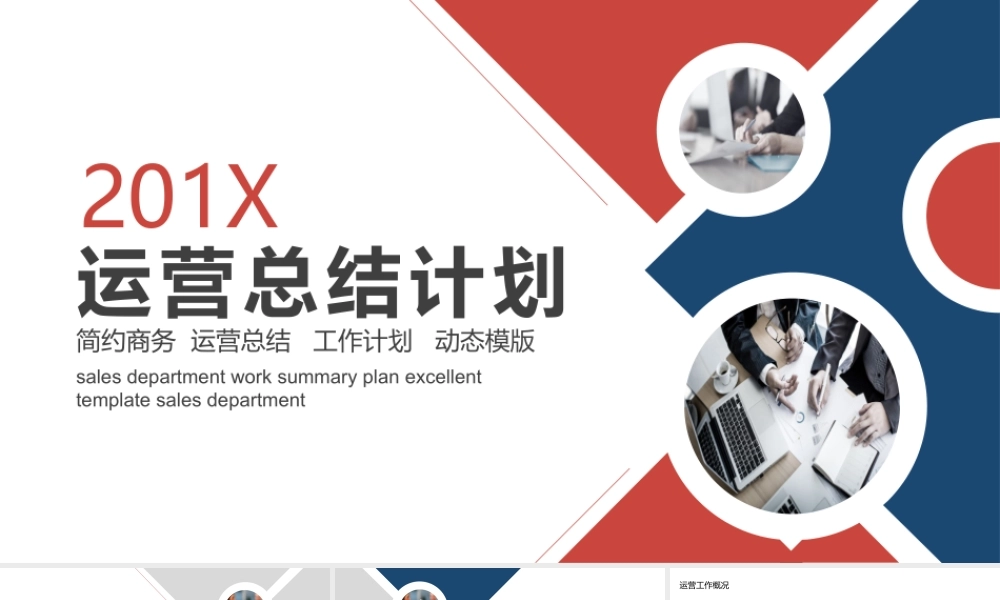 商务运营工作总结计划PPT.pptx