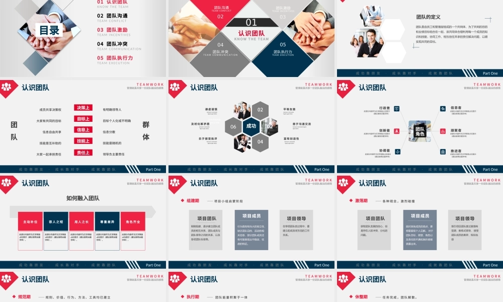深蓝简约大气商务风企业团队组建团队管理培训ppt模板.pptx