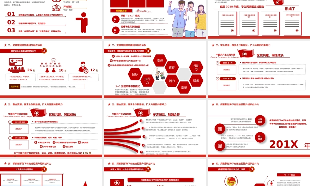 团支部工作计划PPT简约创意团委团支书年度工作总结新年工作计划模板下载.pptx