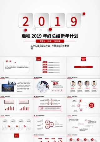 微粒体2018年度总结汇报PPT模板.pptx