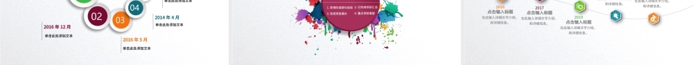 五彩微粒体年终述职报告工作总结汇报ppt模板幻灯片.pptx