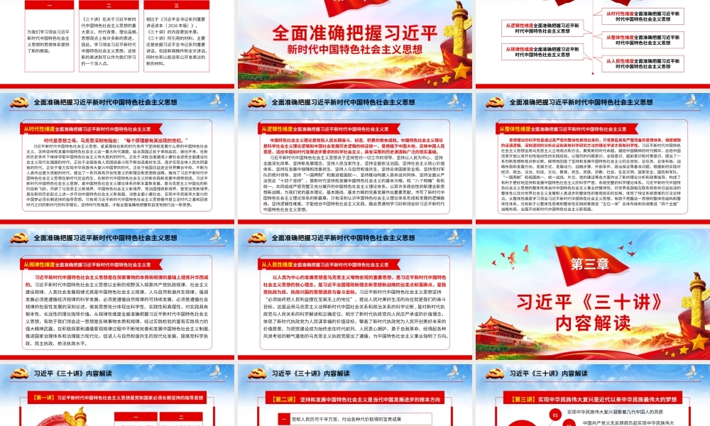 习近平新时代三十讲  无动画.pptx