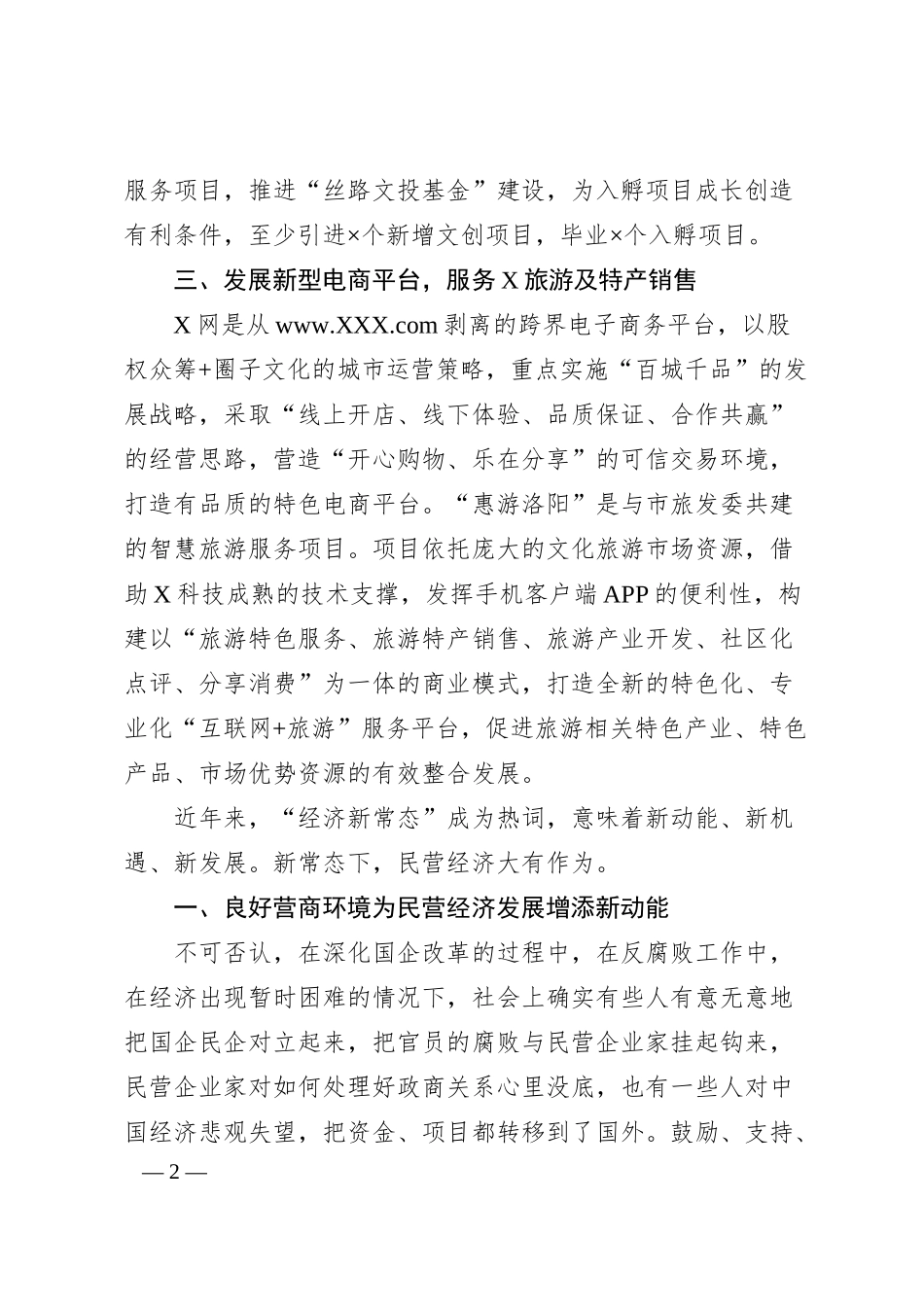 X信息科技有限公司座谈会汇报材料.docx_第2页