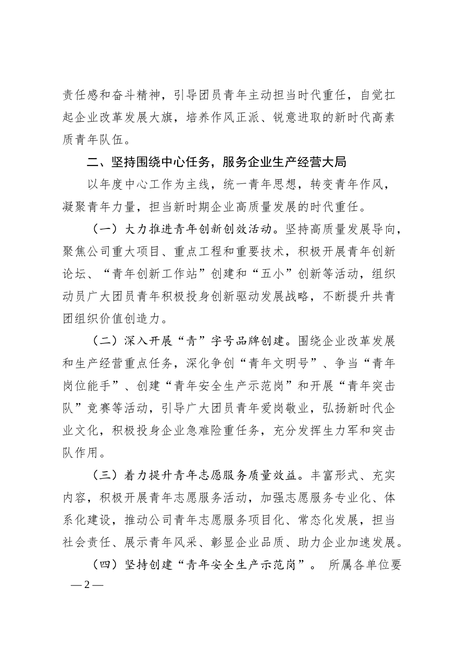 公司团委20XX年工作要点.docx_第2页