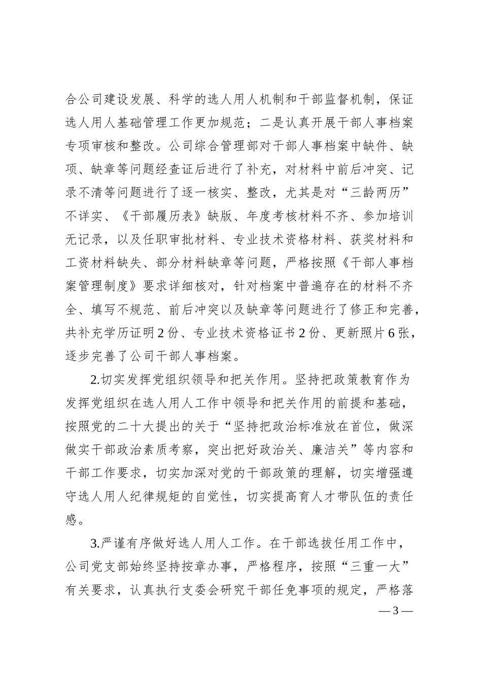 公司选人用人工作专题汇报.docx_第3页