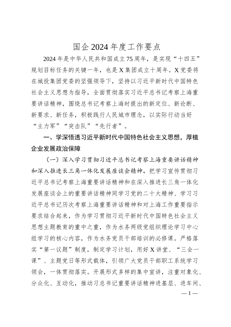 国企2024年度工作要点.docx_第1页