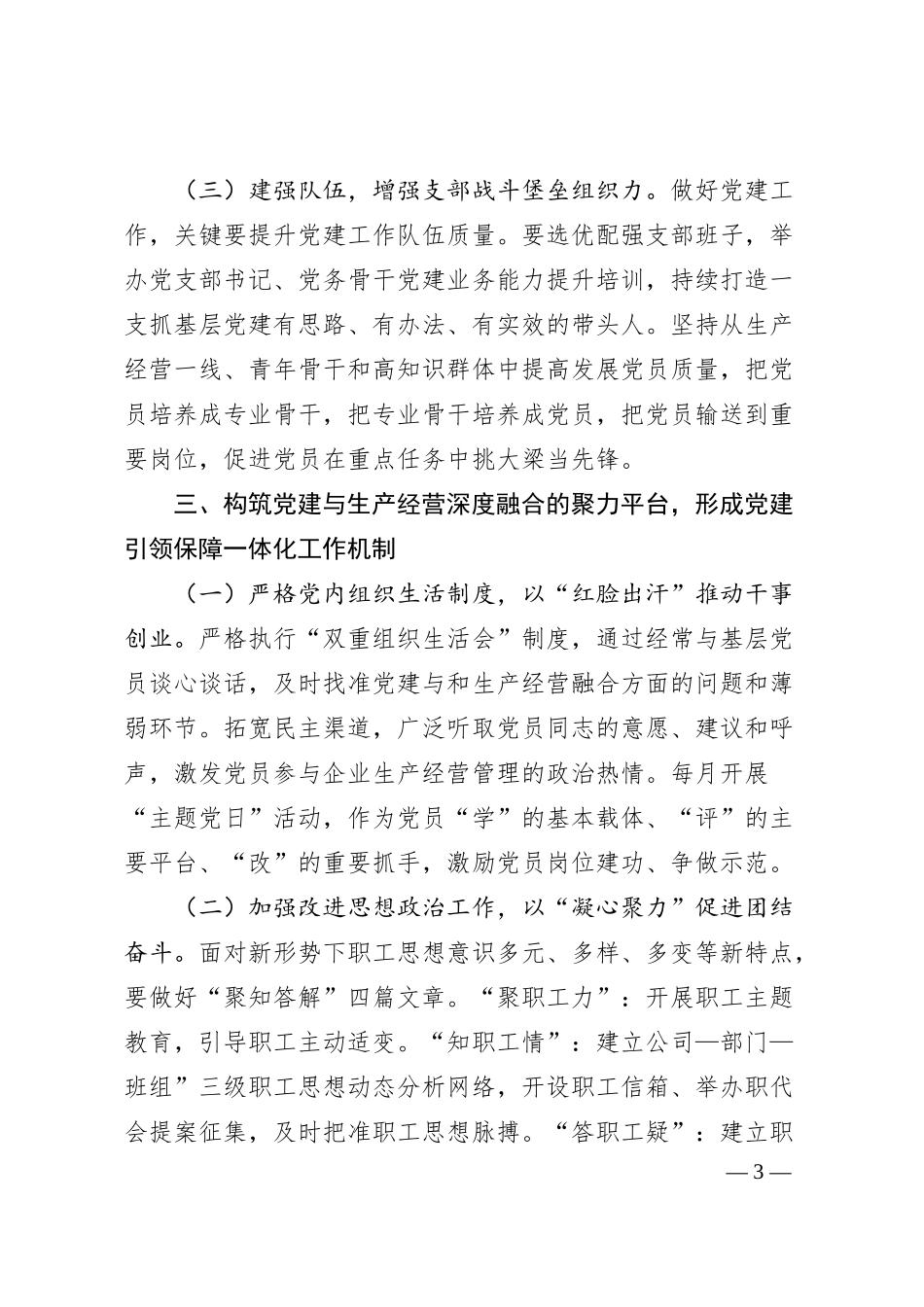 国企2025年基层党建工作要点（3230字）.docx_第3页