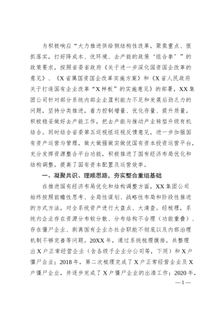 集团公司经验交流材料：重组整合再提升 蹄疾步稳抓实效.docx