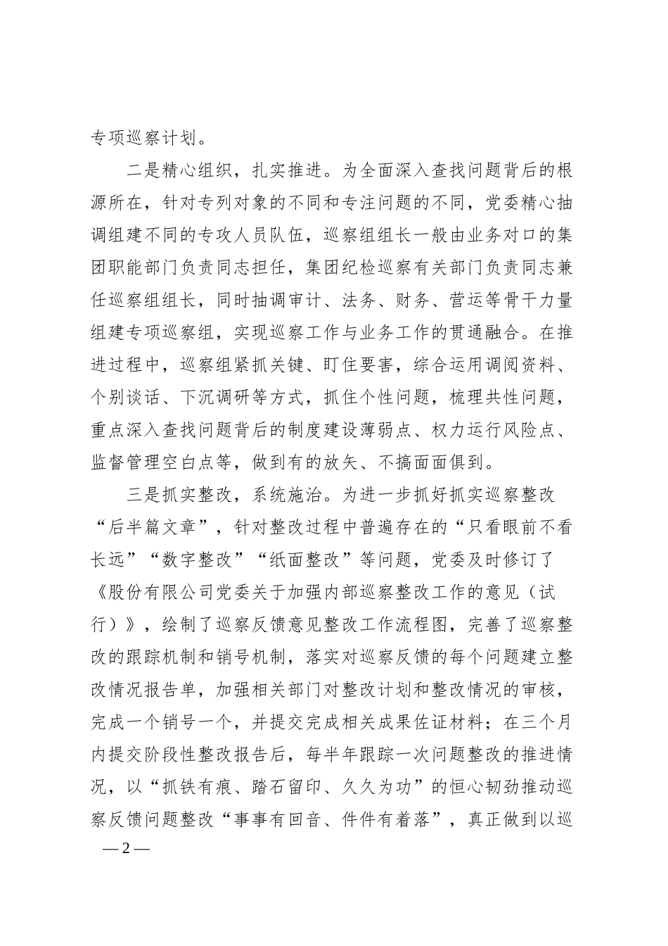 经验交流：发挥“专”的优势 护航集团高质量发展.docx_第2页