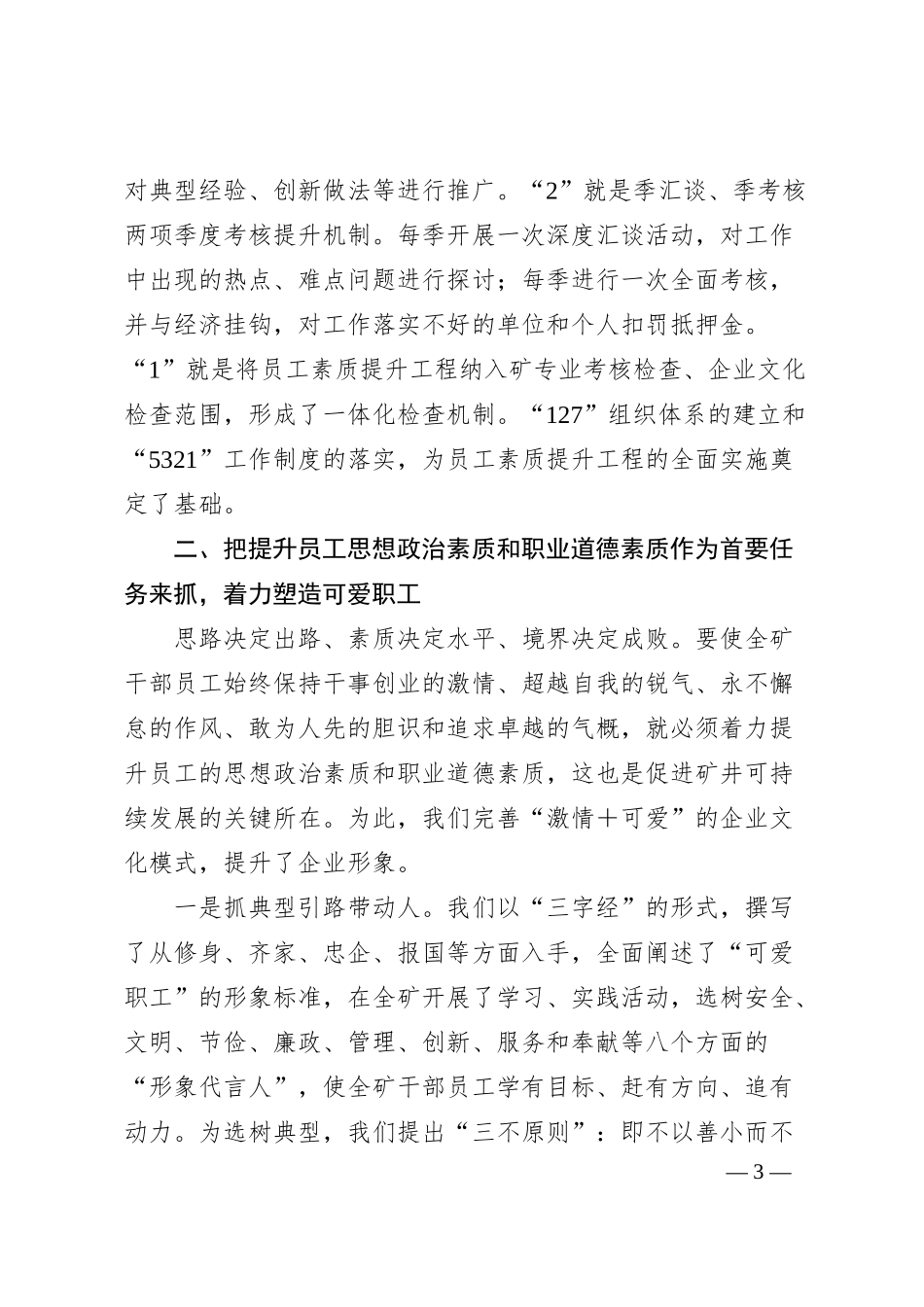 某公司实施员工素质提升工程经验材料.docx_第3页