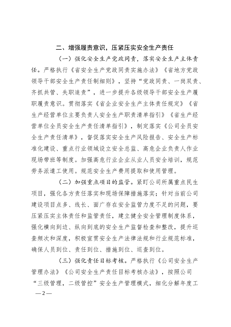 企业20XX年安全生产工作计划.docx_第2页