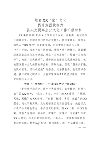 企业文化工作汇报材料.docx