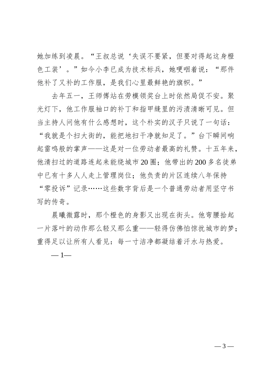用汗水浇灌城市之美.docx_第3页