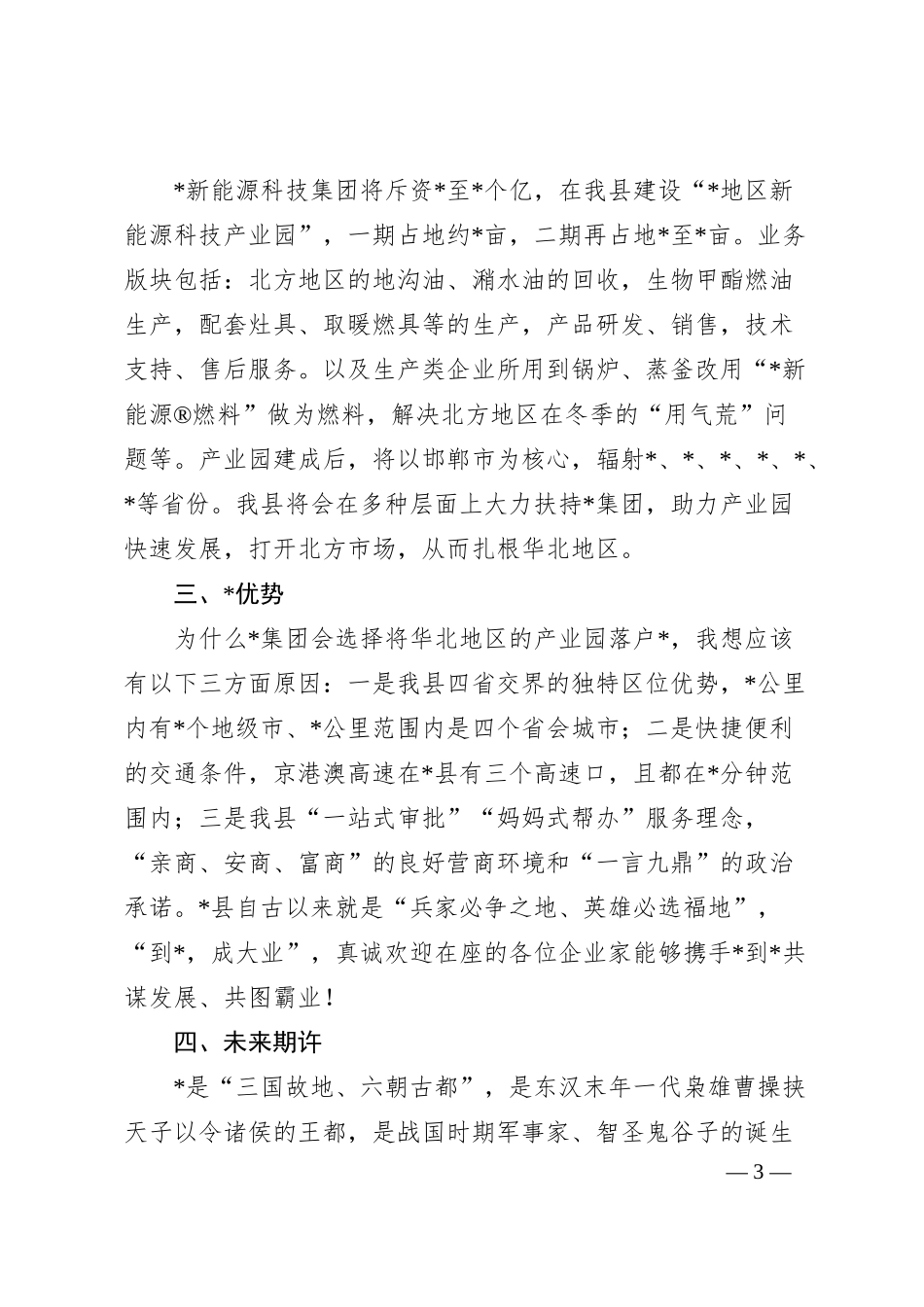 招商分局局长在集团新能源项目品鉴会上致辞.docx_第3页