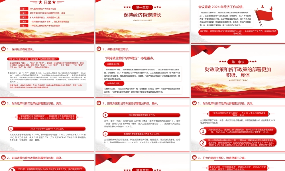 一文读懂中央经济工作会议PPT精美大气中央经济工作五个关键点课件.pptx