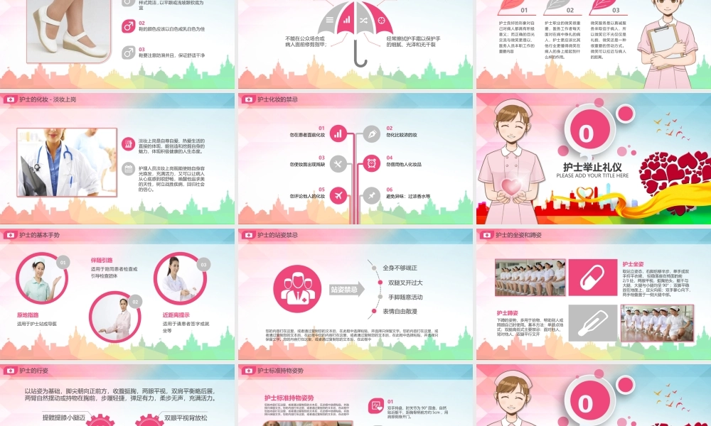 医疗医院护士护理礼仪培训课件PPT模版.pptx