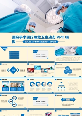 医院手术卫生急救动态PPT模板.pptx