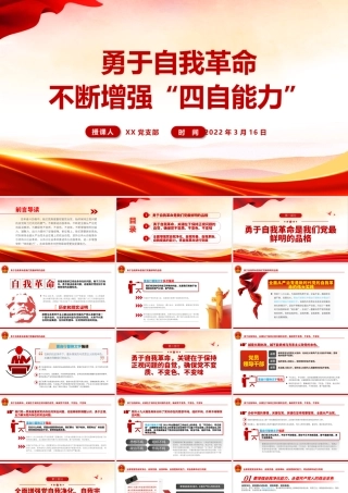 勇于自我革命、不断增强“四自能力”.pptx