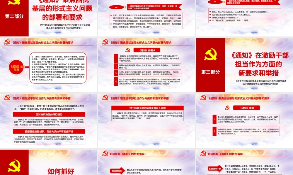 原创关于持续解决困扰基层的形式主义问题为决胜全面建成小康社会提供坚强作风保证的通知.pptx