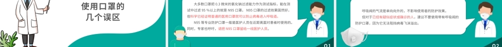 原创预防新型冠状病毒的误区洗手消毒口罩误区PPT.pptx