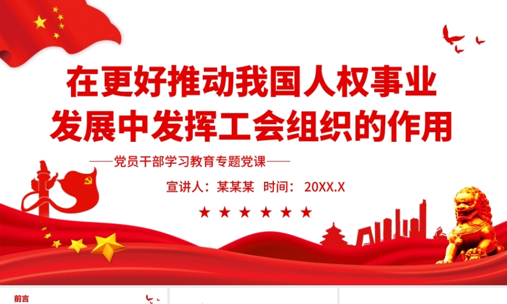在更好推动我国人权事业发展中发挥工会组织的作用.pptx