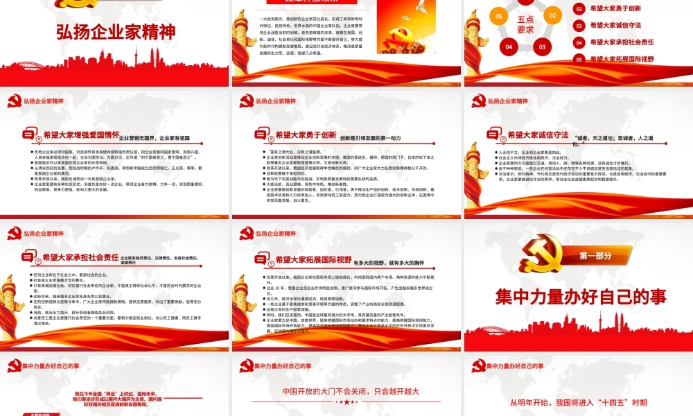 在企业家座谈会上重要讲话精神学习PPT模板.pptx