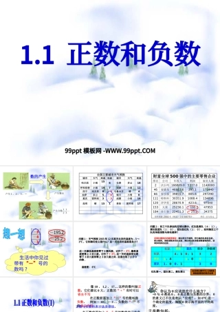 正数和负数数学课件PPT模板.pptx