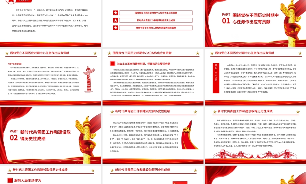 中国共青团的百年奋斗征程和历史启示.pptx