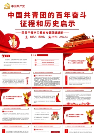 中国共青团的百年奋斗征程和历史启示.pptx