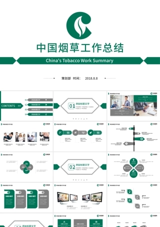 中国烟草局烟草公司工作总结汇报PPT模板.pptx