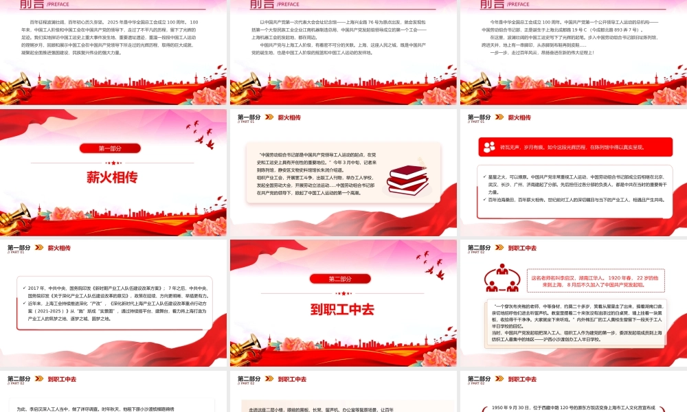中华全国总工会成立100周年PPT课件下载.pptx