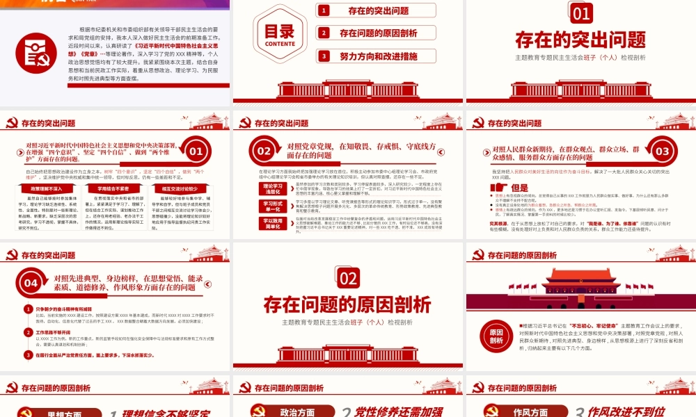 专题民主生活会检视剖析.pptx